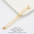 Macro detail of 3mm braided Milan cord with 18k gold plated copper clasp and specs - Off White