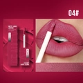 Labial líquido mate 04 en tono rojo rosa oscuro con efecto de larga duración 16 horas - Especificación Normal / 04# Rojo Baya Profundo