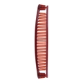 Classic amber resin banana hair clip with professional comb teeth design for easy styling - 15cm Flat Tortoiseshell