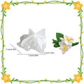 Molde de silicona de flor de plumeria para resina DIY con medidas de tamaño claras - Freesia 002