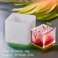 Quadratische YB-121 Silikonform für 3D-Rosenkerzen und Seifen mit floralen Relief-Details - Orientalisches Gebäck D YB-121