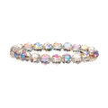 Facettiertes 10mm Irisierendes Kristallperlenarmband mit buntem AB-Glanz-Finish - Klar
