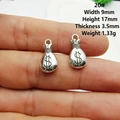 Pendentif sac d'argent en argent tibétain avec signe dollar pour bijoux DIY - Style 20 Sac d'Argent $