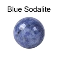 Polished 16mm blue sodalite crystal ball for seven star array feng shui decoration - Blue Spot Stone