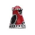 Silver-plated red enamel Little Red Riding Hood charm bead for DIY jewelry bracelets - Little Red Riding Hood/Red Cloak (Silver Metal)