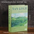Vintage Van Gogh Deko-Buch Aufbewahrungsbox mit Motiv Grüne Weizenfelder als Ölgemälde - Simulationsbuch / L / Weizenfeld