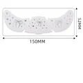 Metallic silver freckle face stickers set with bow and star patterns for party makeup - Silver Stamping Freckle Face Patch(QT-0093)