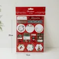 Christmas gift tag stickers featuring holiday motifs with 3 sheets per pack - US 2