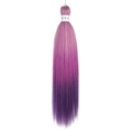 Mèches de tresses EZ de 26 pouces en fibres synthétiques dégradé rose et violet - Ombré Rose vers Violet (FR-27)