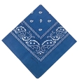 Bandana classique bleu à motif paisley 100% coton pour chapeau de cow-boy - Bandana 54*54cm / Bandana 100% Coton 17# Bleu Denim
