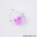 Porte-clés mini chope de bière dégradé violet, modèle de boisson de 3,7 cm de haut - Cocktail Rose Violacé - Style Sans Fermoir