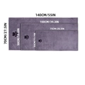 Thick microfiber purple pet towel set with paw print pattern in three different sizes - Charming Purple