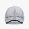 Breathable mesh baseball cap in grey with reinforced dark grey edge for summer sports - Adjustable / Light Gray
