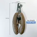 Brown cat paw shaped pet nail clipper with stainless steel blades for dogs and cats - Small / Dark Coffee