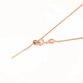 Adjustable rose gold stainless steel snake chain necklace with sliding bead and spring clasp - Snake Chain / 1mm*45cm / Rose Gold