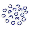 Dark blue jump rings for DIY jewelry making and necklace connection accessories - Royal Blue (open Ring)