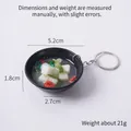 Porte-clés miniature soupe miso japonaise avec tofu et crevettes dimensions 5.2cm - Soupe aux Crevettes et Tofu - Porte-clés