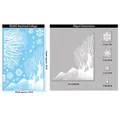 Christmas window decals with white reindeer and snowflake patterns 20x30cm size - BQ445 Elk
