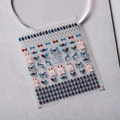 Stickers à ongles 5D stéréoscopiques avec nœuds bleus et motifs lapin style MN-204F - Nouveau Relief 3D Lapin Mignon (MN-204F)