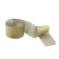 Golden crepe paper roll for birthday party decoration and kindergarten crafts - Gold