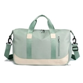 Large capacity green gym duffel bag, waterproof sports travel bag with shoulder strap. - 19 Inch / Green