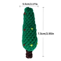 Christmas tree shaped woven cotton rope chew toy for dogs with 5.5x7.5cm dimensions - Christmas Tree Knot Toy