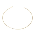Collier chaîne box en acier inoxydable doré 18K avec fermoir mousqueton et extension - Collier / Or 18K / Doré