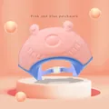 Baby-Duschhaube in Pink und Blau mit verstellbarem Band und niedlichen Ohren - Springende Fischform Rosa Blau