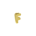 Polished 18k gold-plated brass bubble letter F pendant in 3D balloon style - Letter F Pendant / Gold
