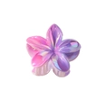 Haarklammer mit perlmuttschimmerndem Farbverlauf in Rosa-Violett und Blumendesign - Bulk (#4 Rosa-Violett)