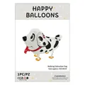 Dalmatian walking balloon with black spots and red collar for children birthday party - Walking Dalmatian
