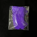 Gothic punk purple fishnet fingerless long gloves with stretchy hollow mesh texture - Simple Packaging / Purple