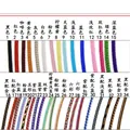 Color chart showcasing 34 options of woven steel wire rope for DIY jewelry making - 2mm Semi-finished (Single End Fixed) / Golden-No.4