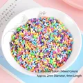 Bâtonnets colorés en argile polymère 2x4mm pour bricolage maison de poupée - Pack de 500g / Mélange Coloré