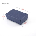 Scatola regalo rettangolare blu per gioielli dimensioni 8cm x 5cm x 3cm e peso 14g - Blu