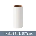 White lint roller refill 1 roll with 55 sheets for clothing and pet hair removal - 10cm Refill Roll (55 Sheets)
