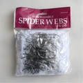 Dehnbares weißes Spinnennetz mit schwarzen Plastikspinnen für Halloween-Partydekoration - 60g Weißes Spinnennetz + 30 Schwarze Spinnen