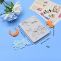 Grijze siliconen vorm met bloemen en vlinders voor fondant en taartdecoratie - Grijs