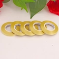Five-pack of metallic gold balloon ribbon rolls with a fine silk satin texture finish - 10m*4mm / Gold