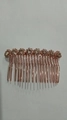 Elegante pettine per capelli in oro rosa con fiori di strass scintillanti da donna - Oro rosa