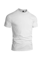 Klassisches weißes Herren T-Shirt mit Rundhalsausschnitt aus hochwertigem Stoff - S / Weiß