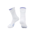 Chaussettes de basket professionnelles blanches à rayures bleues et compression antidérapante - 39-44 / Bleu Roi/Blanc