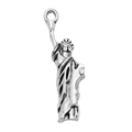 Silver Statue of Liberty alloy pendant charm for DIY jewelry and keychains - Statue of Liberty USA