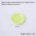 Mini plat de 3,5 cm en plastique translucide vert clair pour cuisine de maison de poupée - Diamètre 3.5cm / Vert Fruit