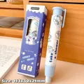 Borrador retráctil Lovely Shark azul con dibujos animados en caja de regalo creativa - Tiburón Lindo y Suave