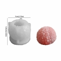 3D rose flower ball silicone mold with pink floral candle finished product example - Rose Blossom Ball