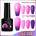 Esmalte térmico LILY'CUTE LC-T07 muestra cambio de color de púrpura a rosa - 07 (Morado profundo a Rosa)