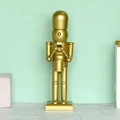 25cm goldener Nussknacker Trommler Soldat Figur für europäische Weihnachtsdekoration - 25cm / Gold