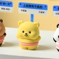 Butterbear figurine with blue message board for creative desk decor and office gift - A177A Yellow Bear