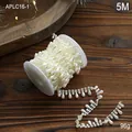 5M roll of cream white teardrop pearl bead trim for DIY Christmas tree and wedding decor - Cream Water Drop Beads / 5 Meters